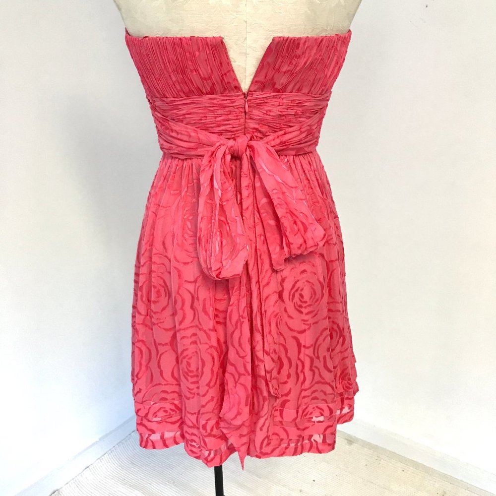 BCBGMaxAzria 6 Rose Strapless Mini Dress Pink - Picture 6 of 11